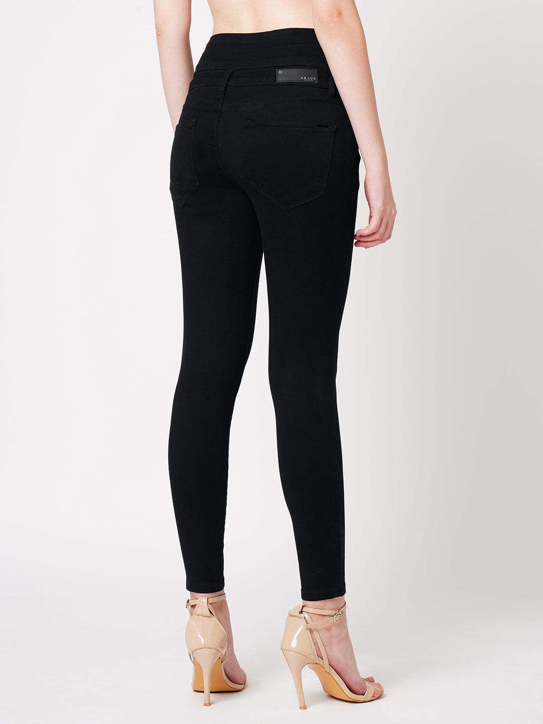 Women Black Super High-Rise Super Skinny Jeans