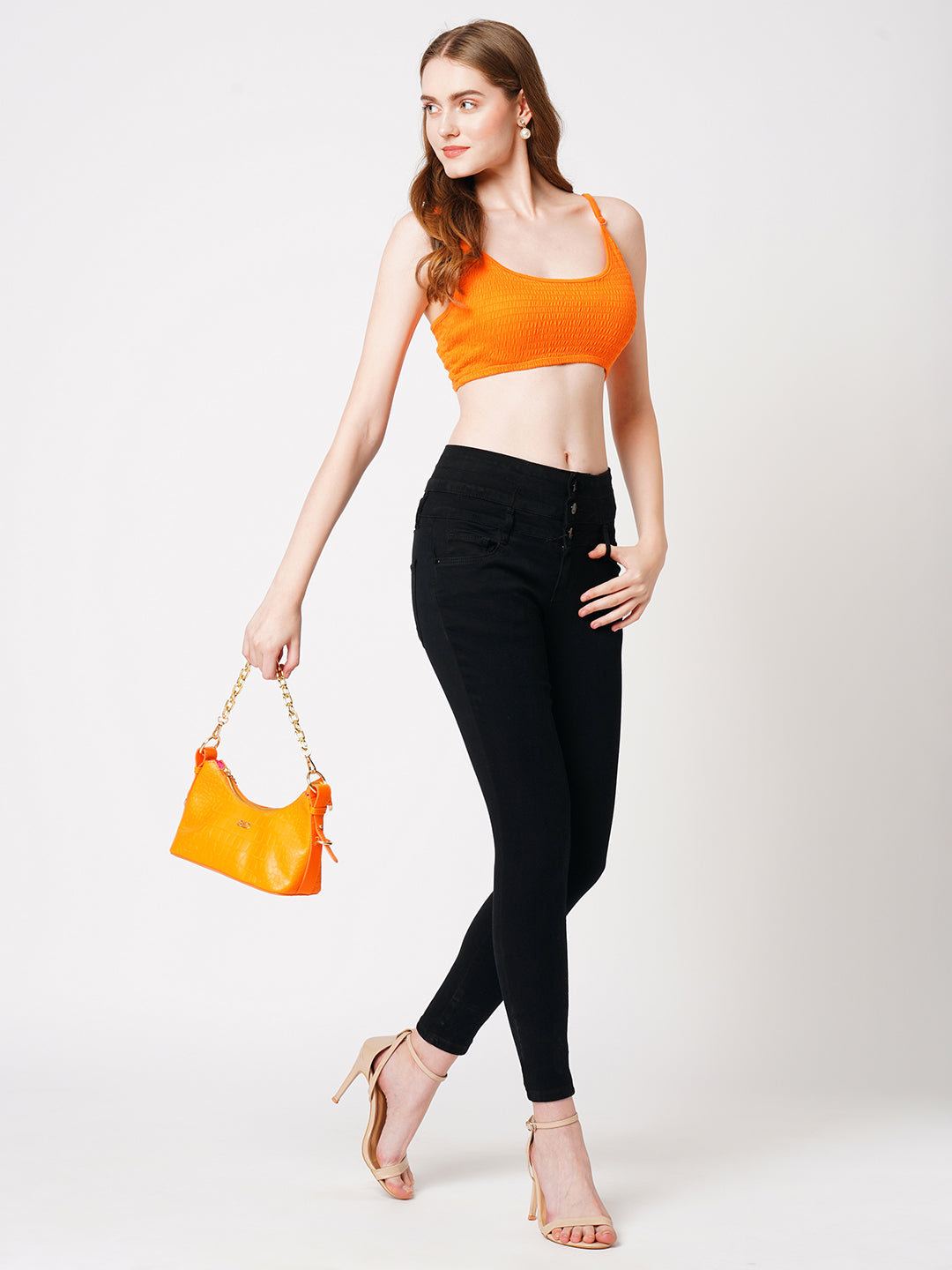 Women Black Super High-Rise Super Skinny Jeans
