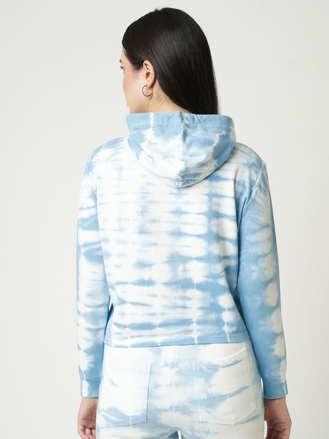 Women Sky Tie & Dyed Sweatshirt
