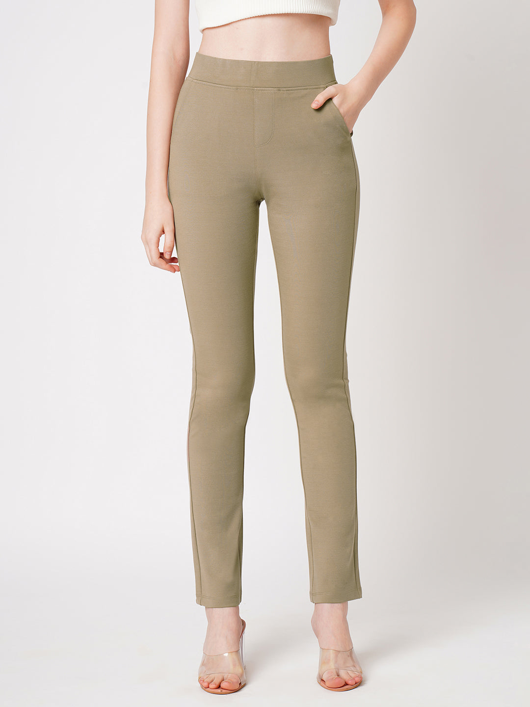 Women Fawn High-Rise Skinny Treggings