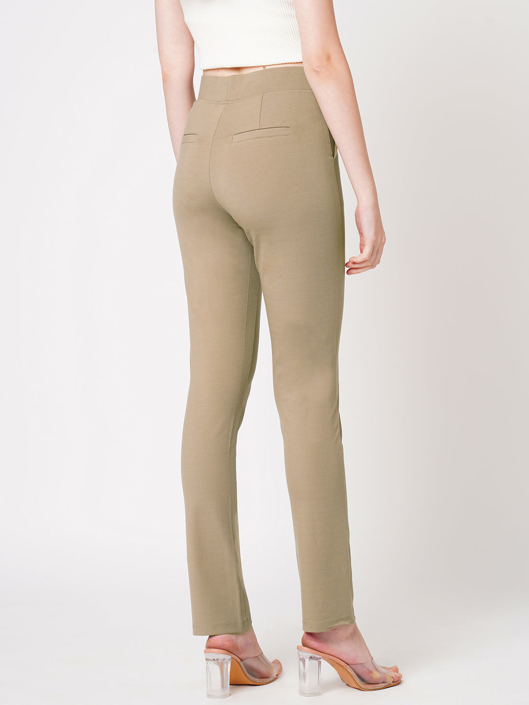 Women High-Rise Straight Treggings