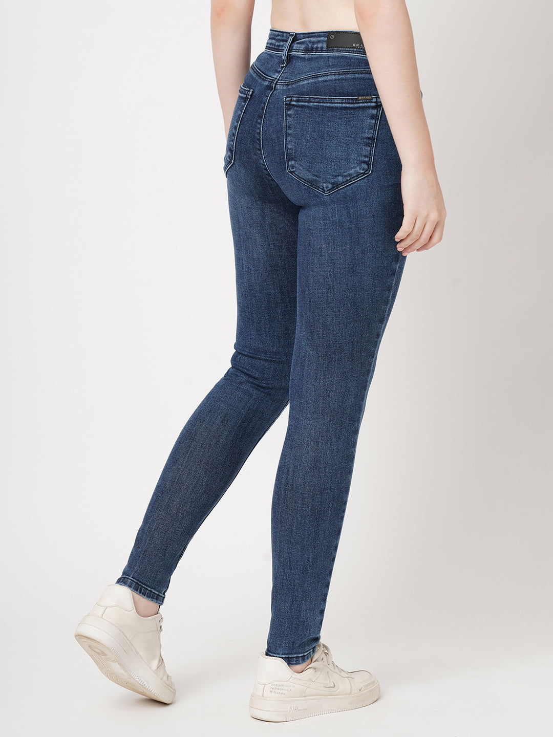 Women Blue High-Rise Skinny Jeans