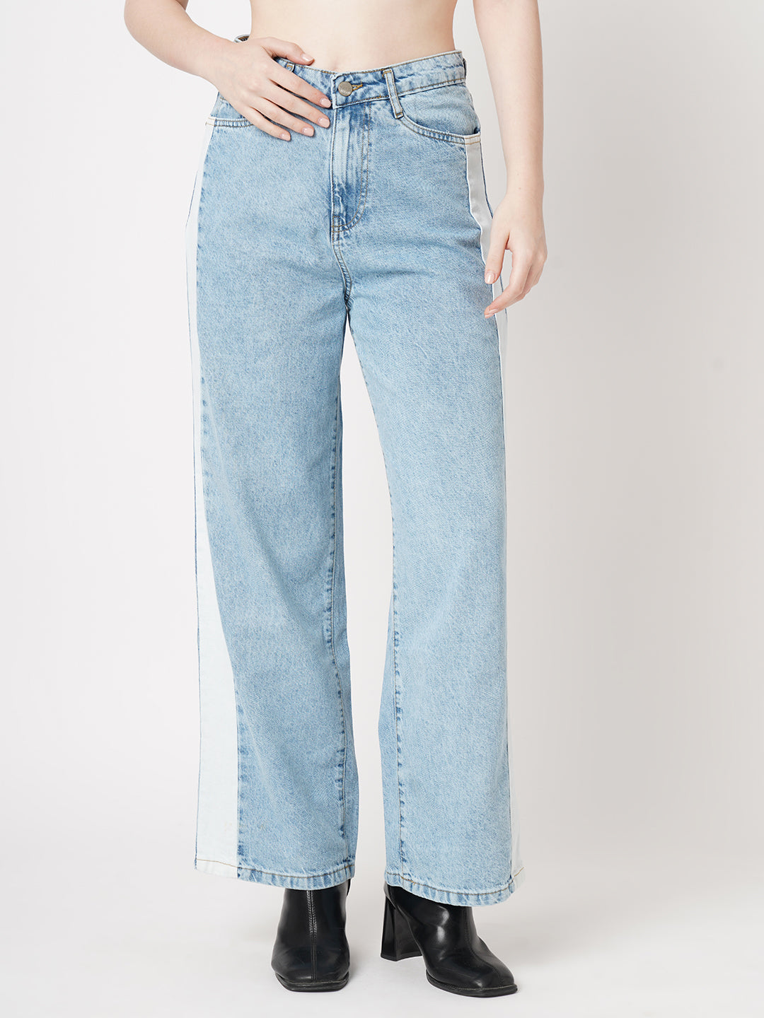 Women High-Rise Wide Leg Jeans