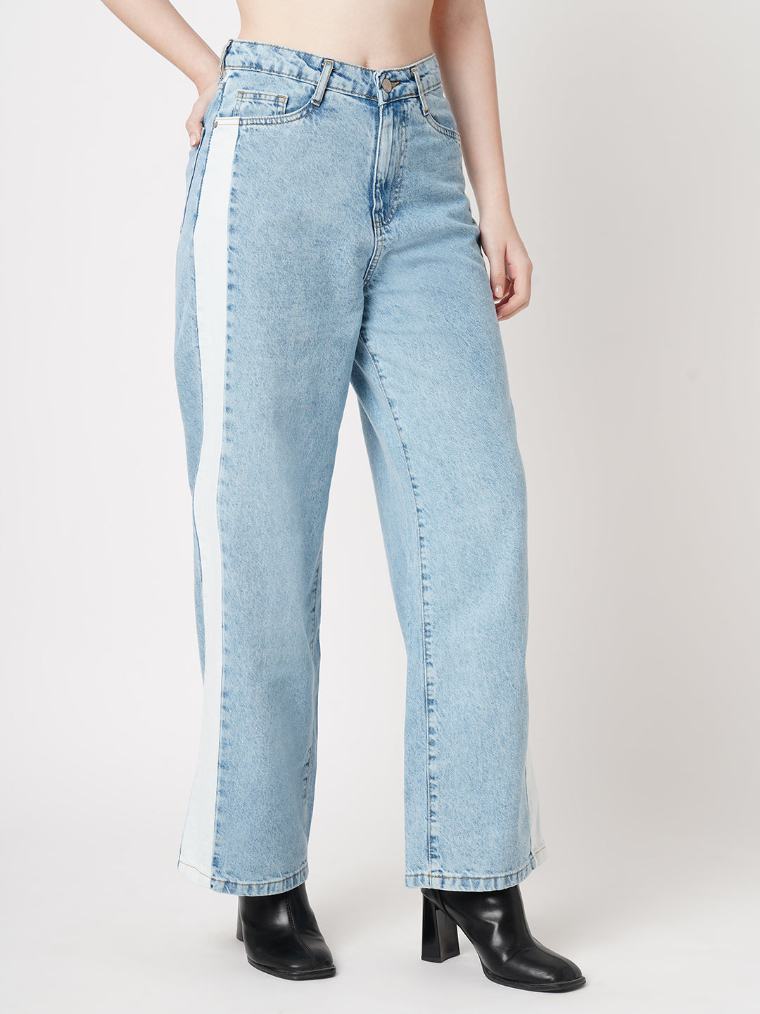 Women High-Rise Wide Leg Jeans