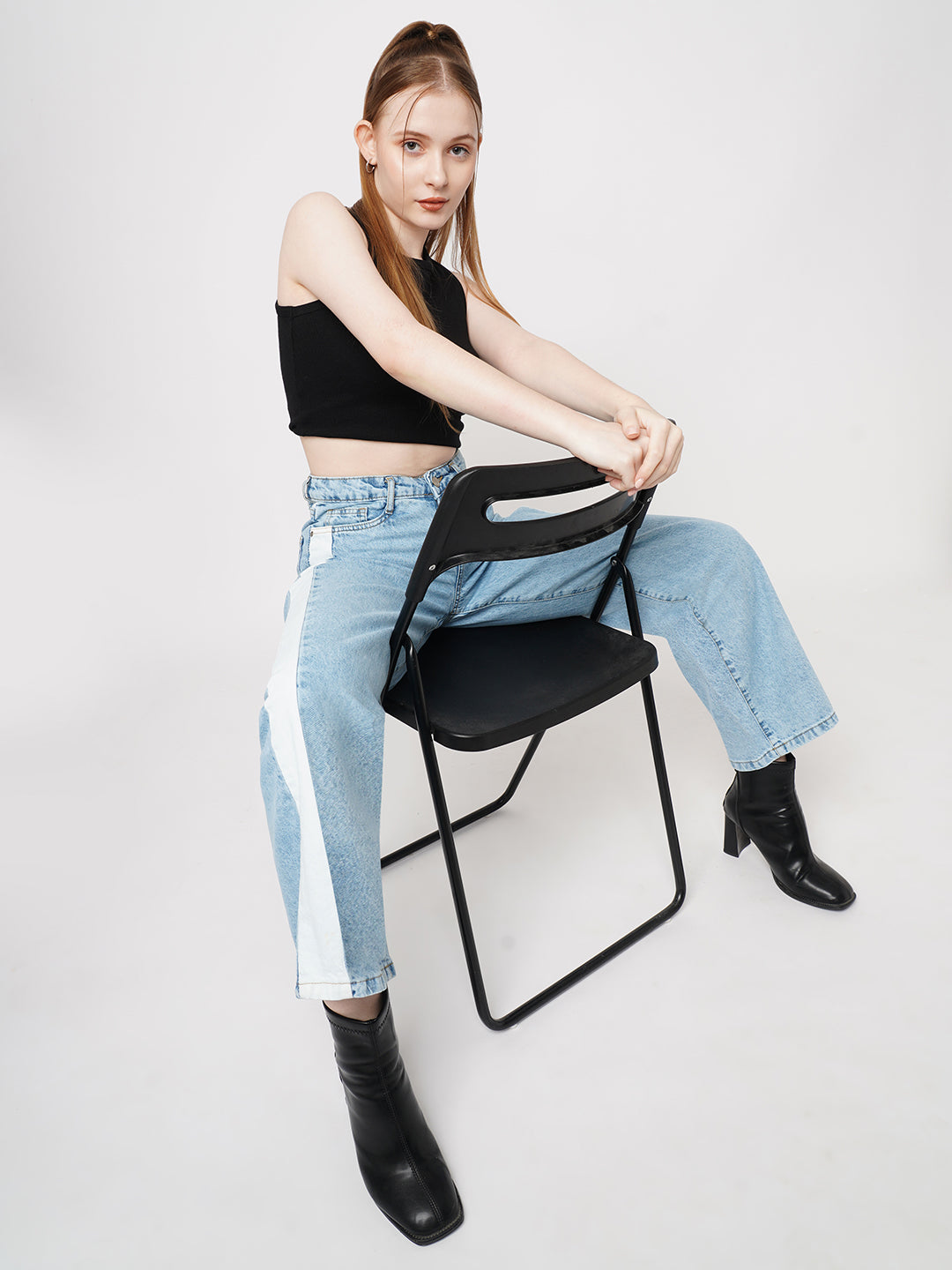 Women High-Rise Wide Leg Jeans