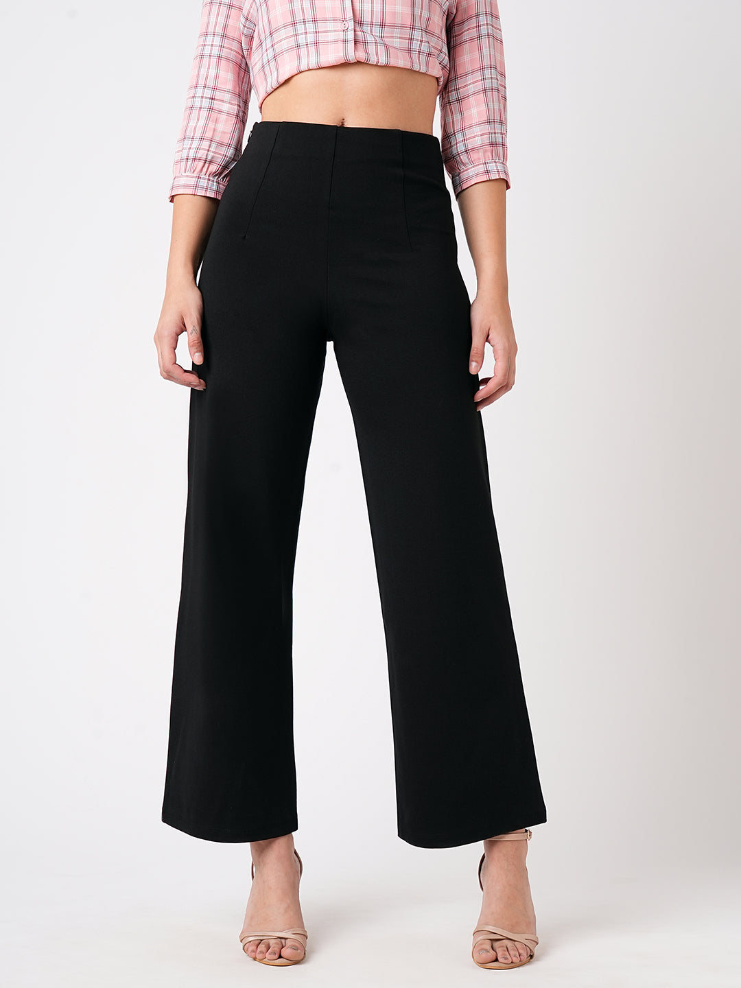 Women High-Rise Wide Leg Treggings