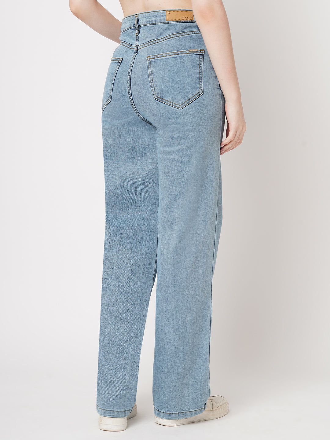 Women High-Rise Loose Straight Jeans