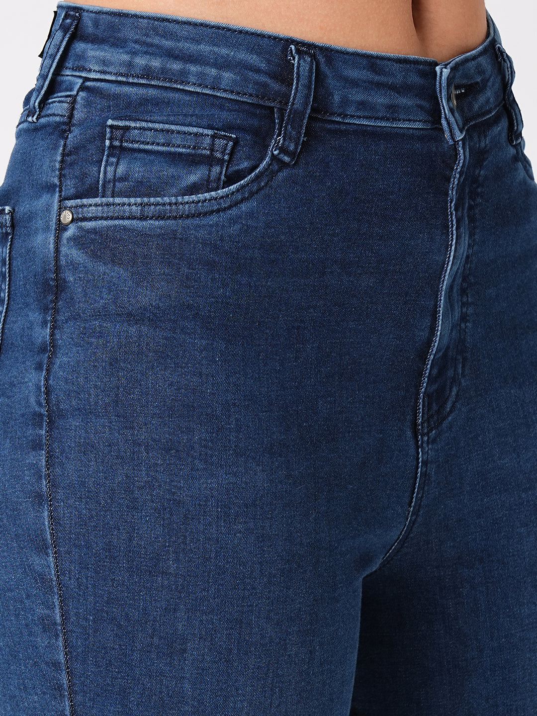 Women High-Rise Loose Straight Fit Jeans