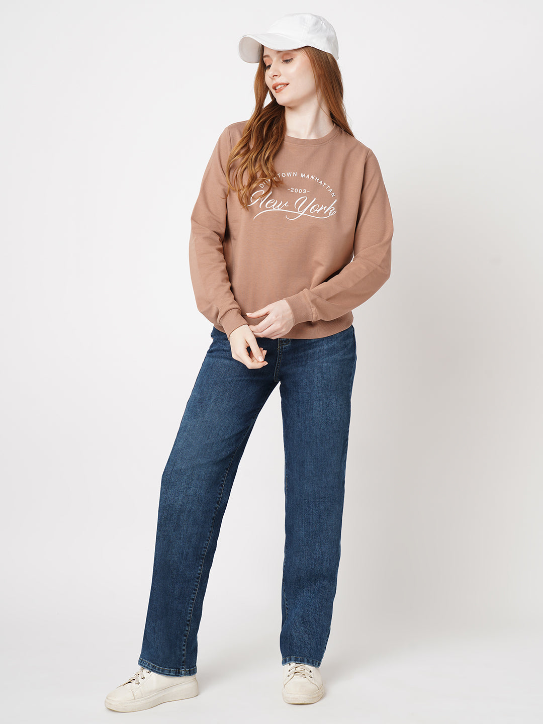 Women Blue High-Rise Relaxed Straight Fit Jeans