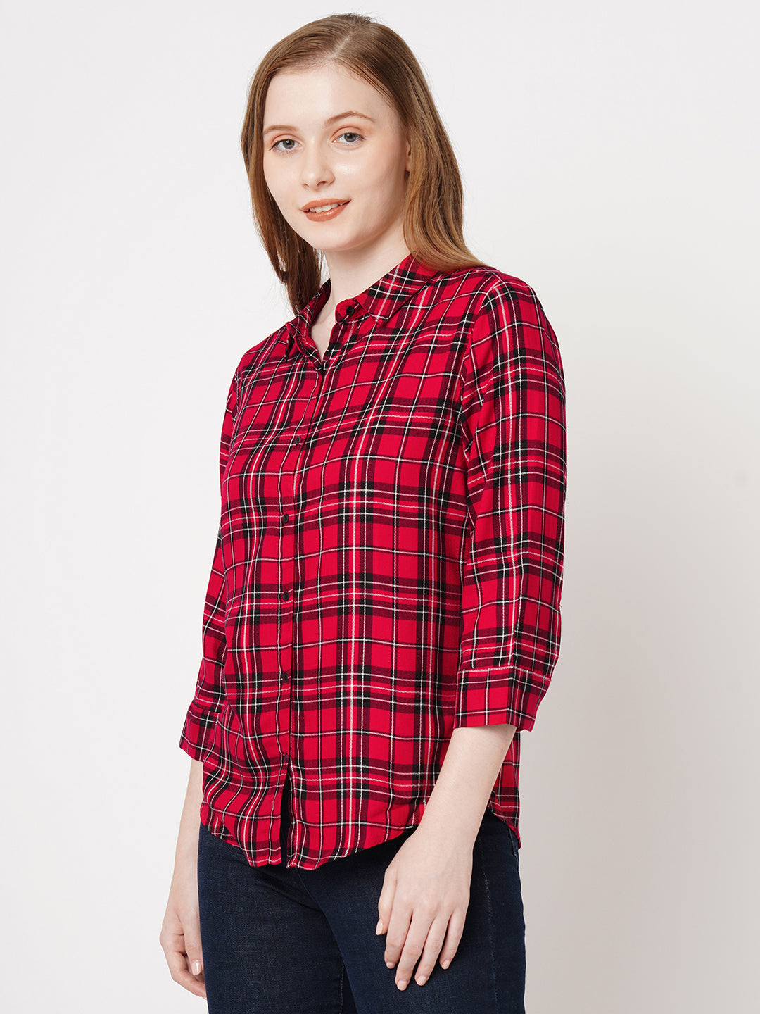 Women Checked Shirt