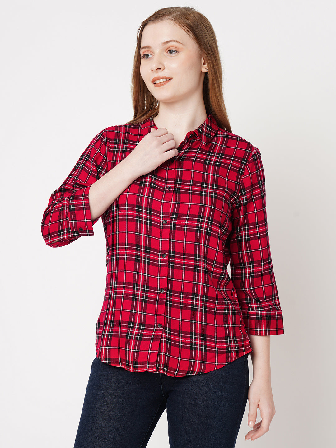 Women Checked Shirt