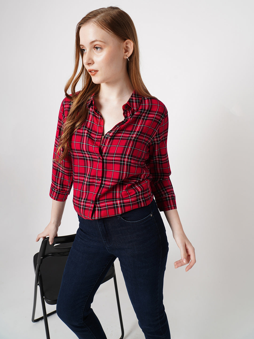 Women Checked Shirt