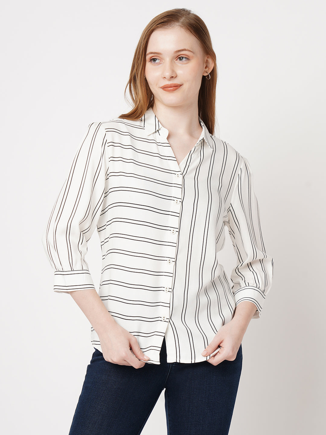 Women Striped Shirt