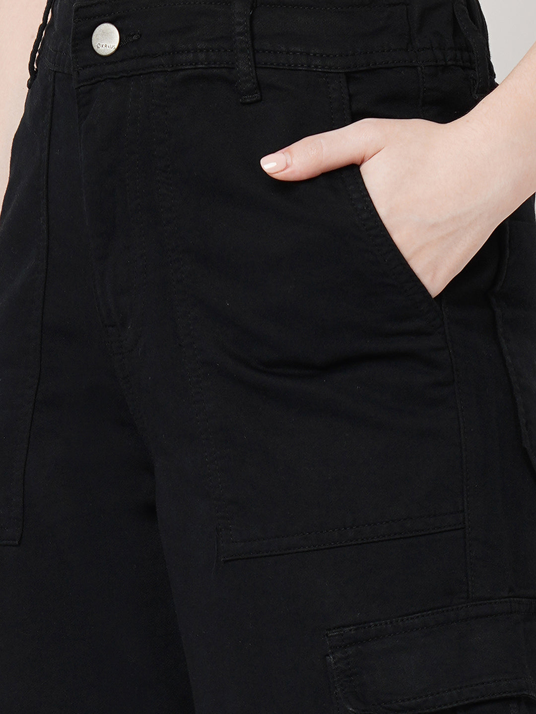 Women Black Cargo