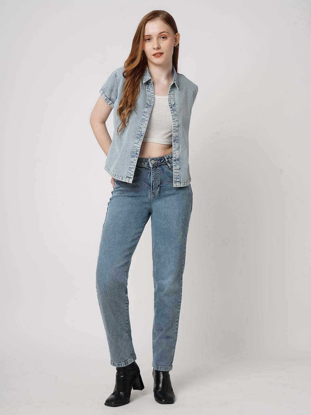 Women High-Rise High-Rise Mom Jeans