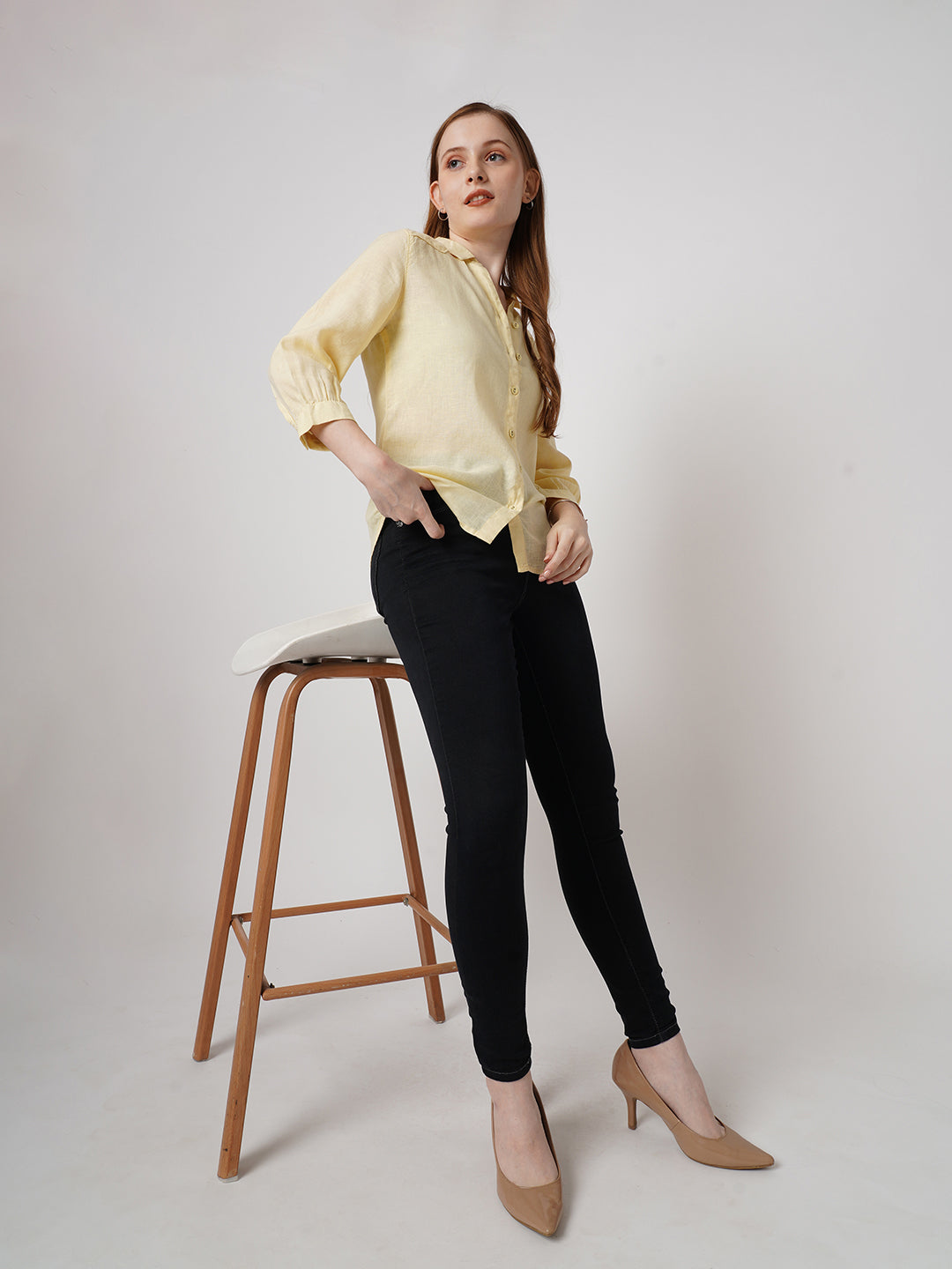 Women Dark Grey High-Rise Skinny Jeans