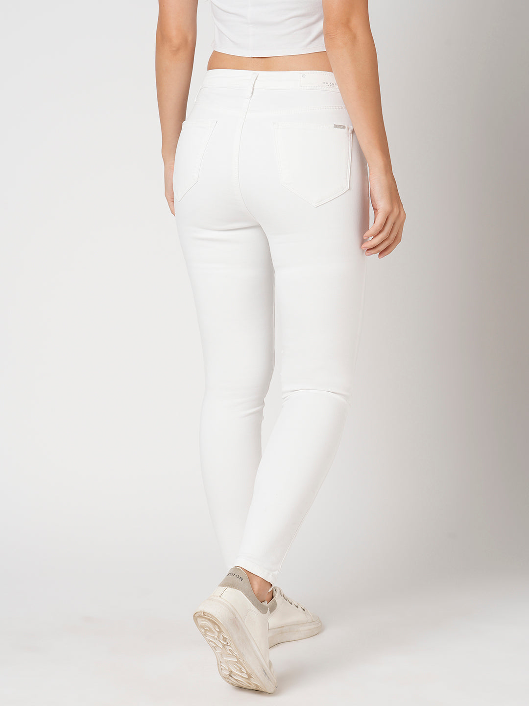 Women White Super High-Rise Super Skinny Jeans