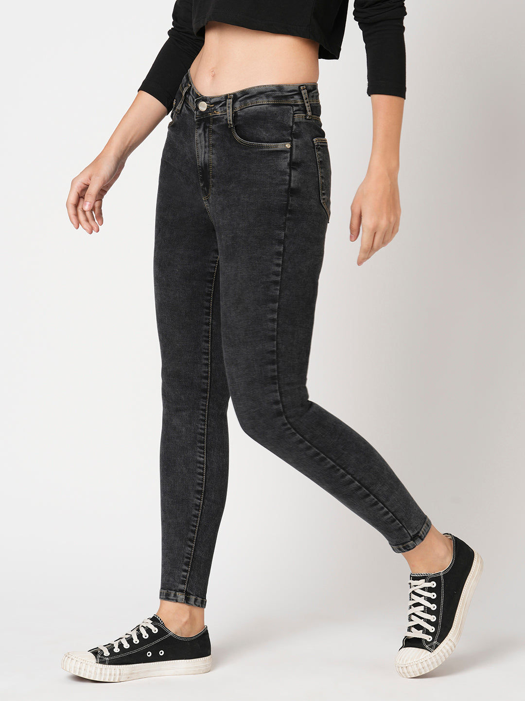 Women Sky High-Rise Skinny Fit Jeans
