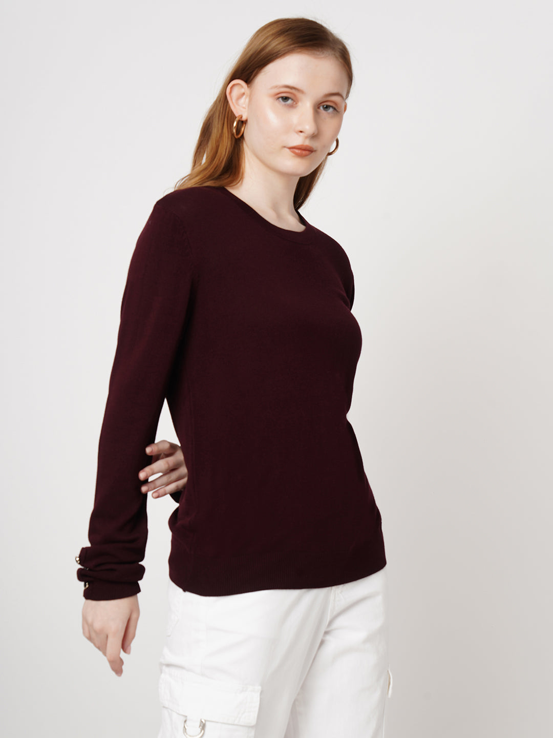 Women Solid Regular T-Shirt