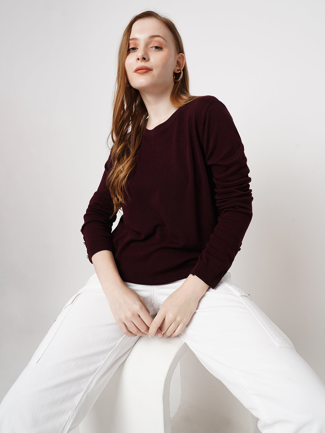 Women Solid Regular T-Shirt