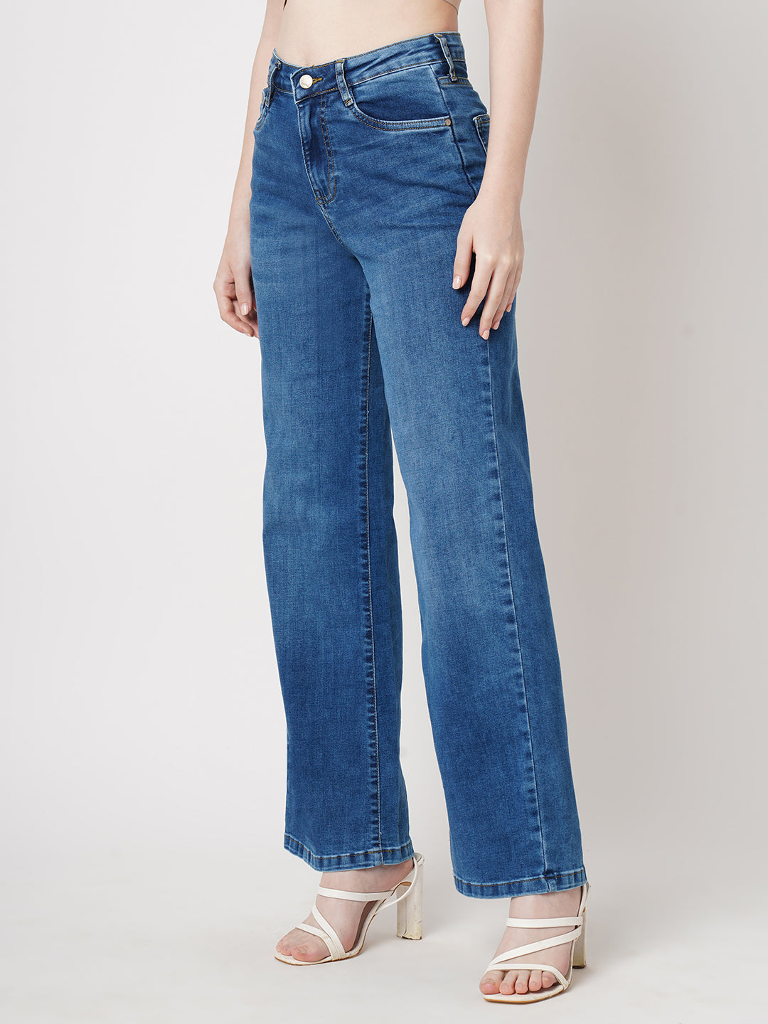 Women High-Rise Wide Leg Jeans
