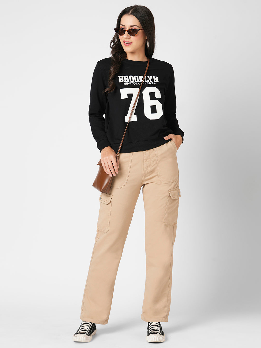 Women Oatmilk High-Rise Cargo