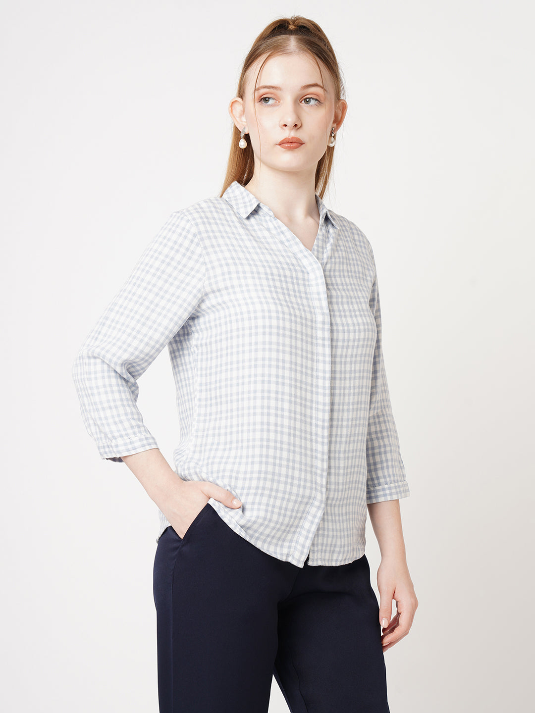 Women Checked Shirt