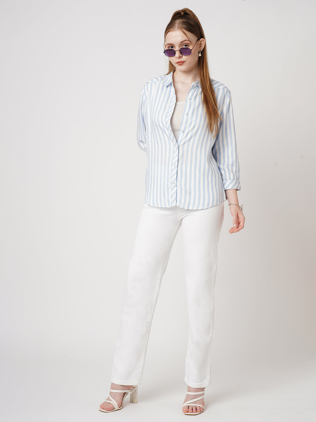 Women White Relax Straight Fit Jeans