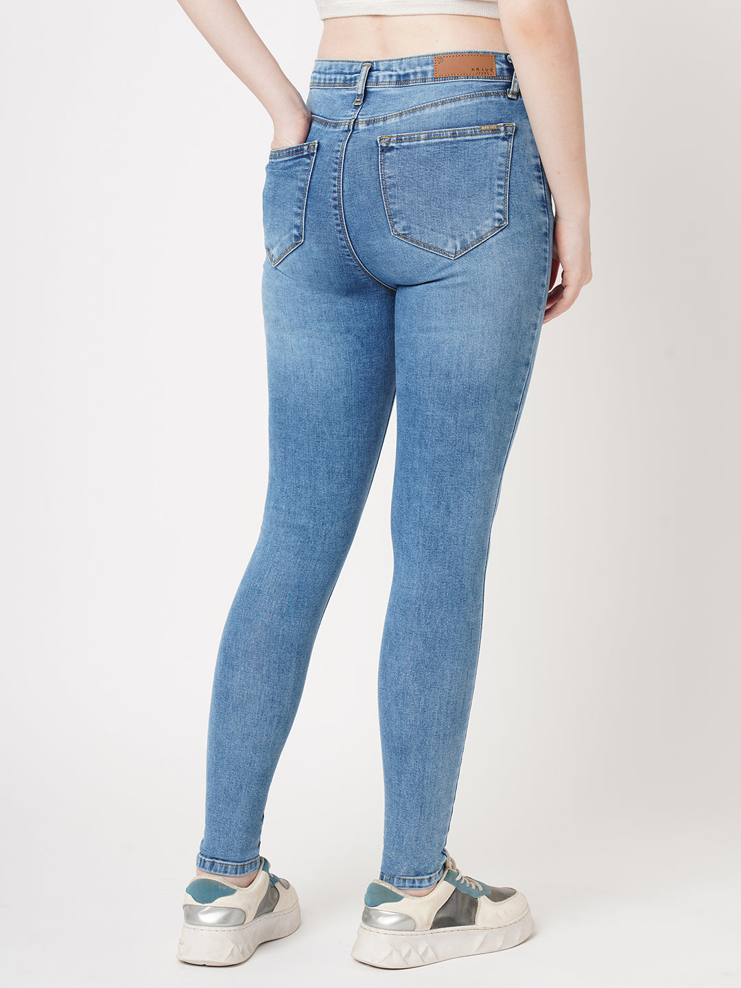 Women Blue Sky High Skinny Jeans