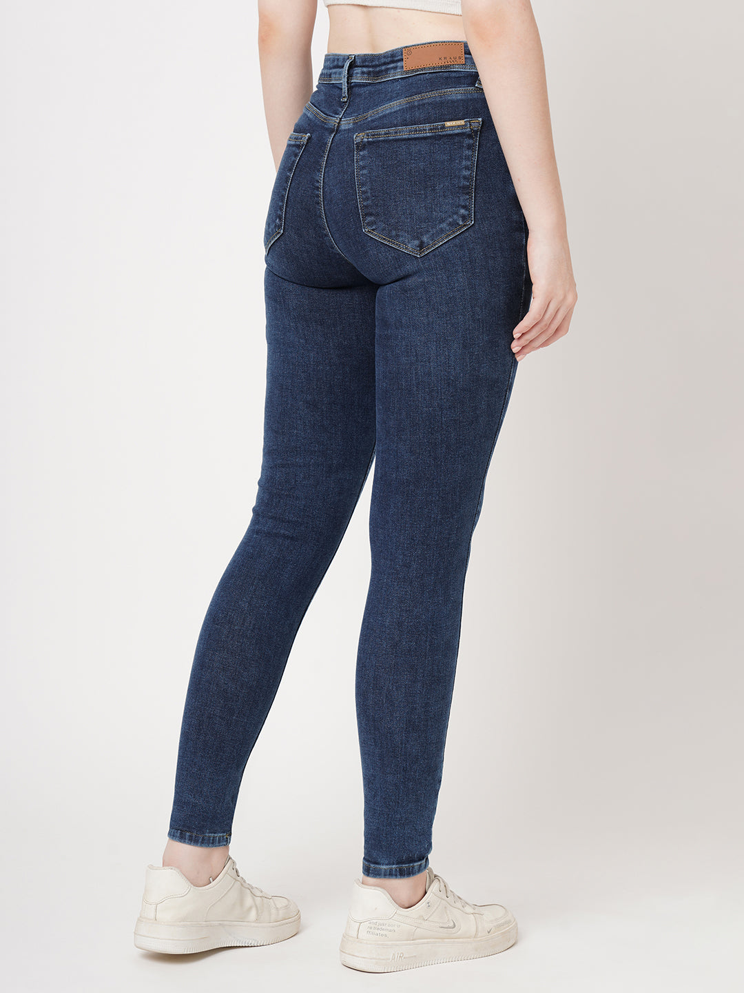 Women Blue High-Rise Skinny Jeans