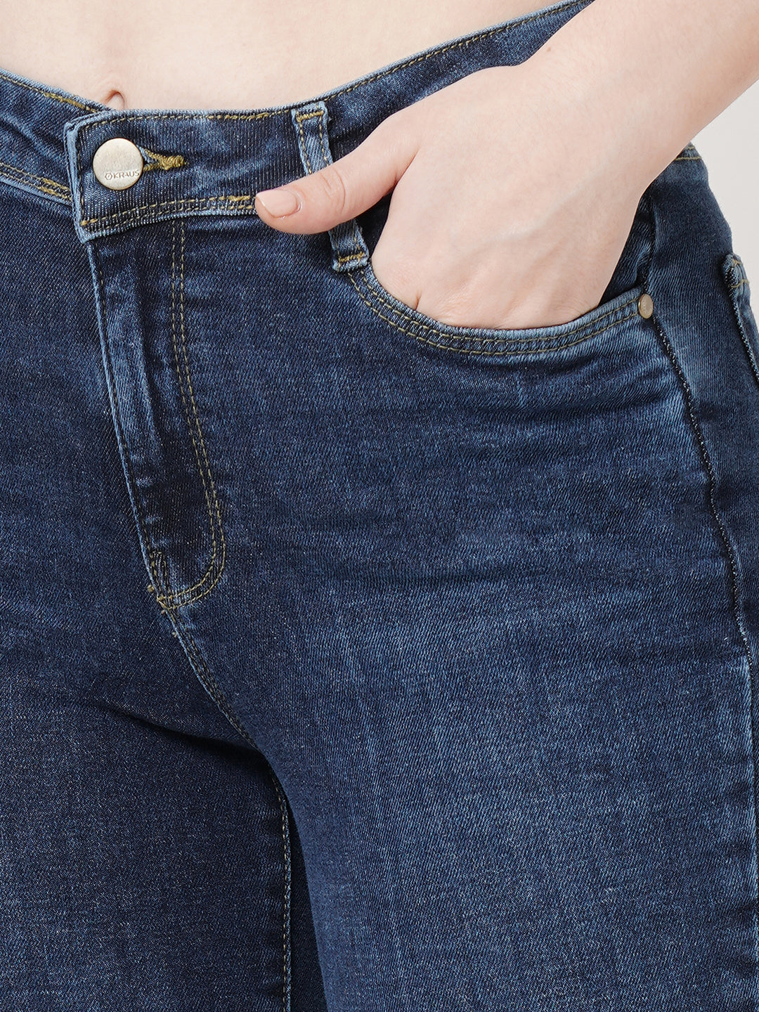 Women Blue High-Rise Skinny Jeans