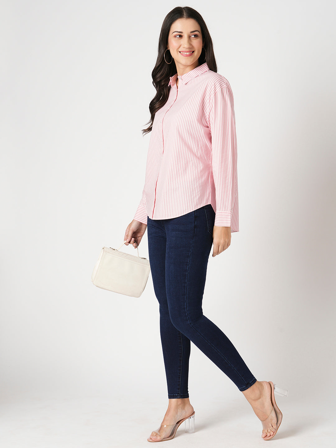 Women Dark Blue Sky High-Rise Skinny Fit Jeans