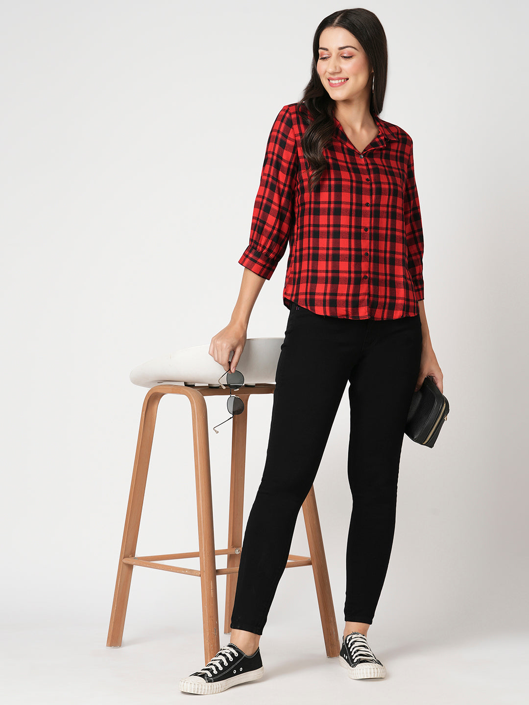 Women Black Sky High Skinny Jeans