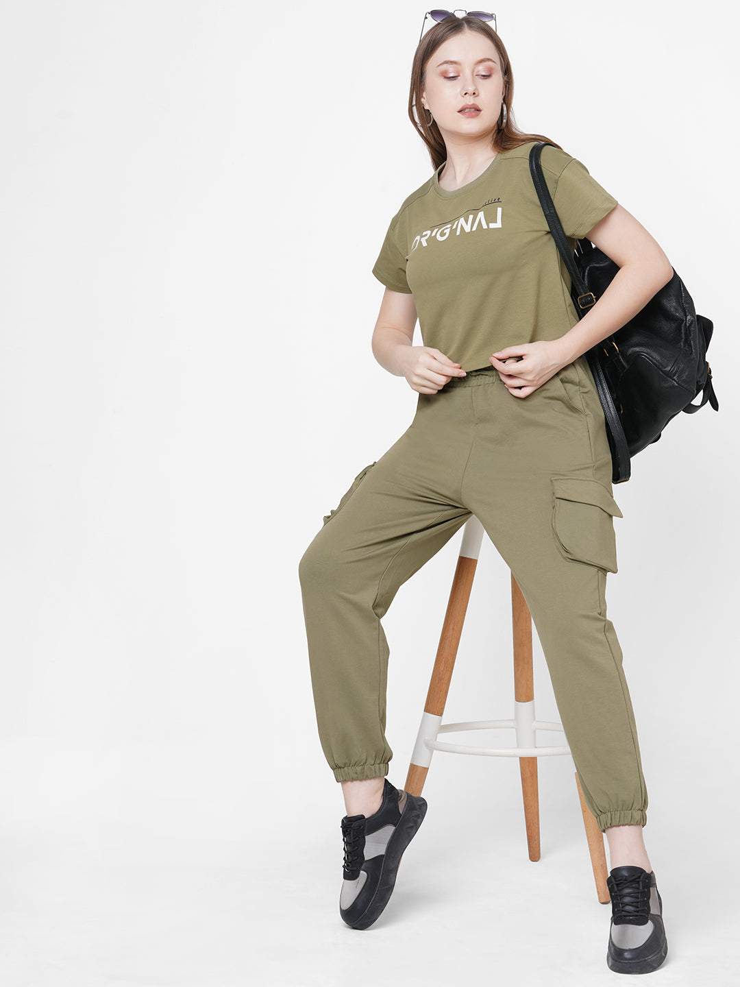 Women High-Rise Denim Athleisure