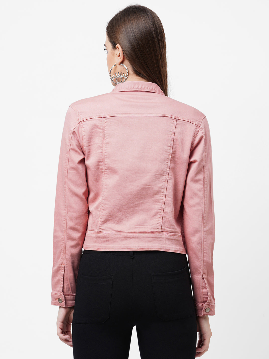 Women Blush Pink Slim Jackets