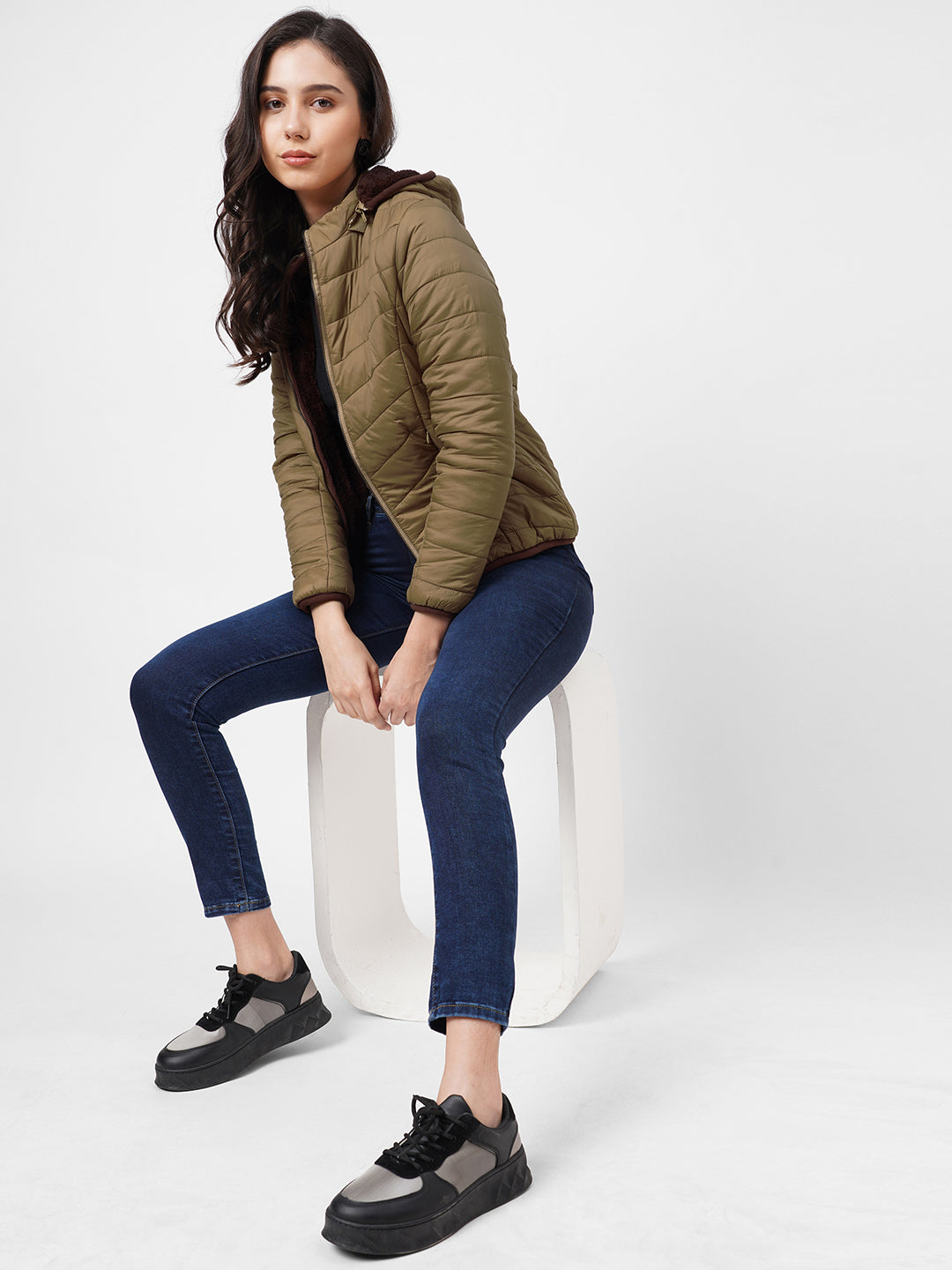 Women Reversible Padded Jacket