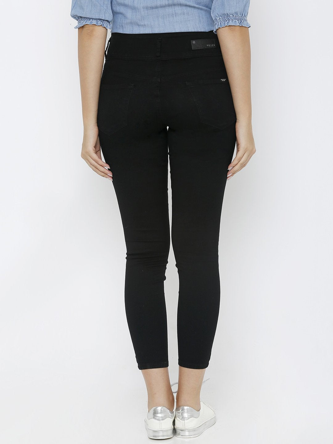 Women Black High-Rise Skinny Jeans