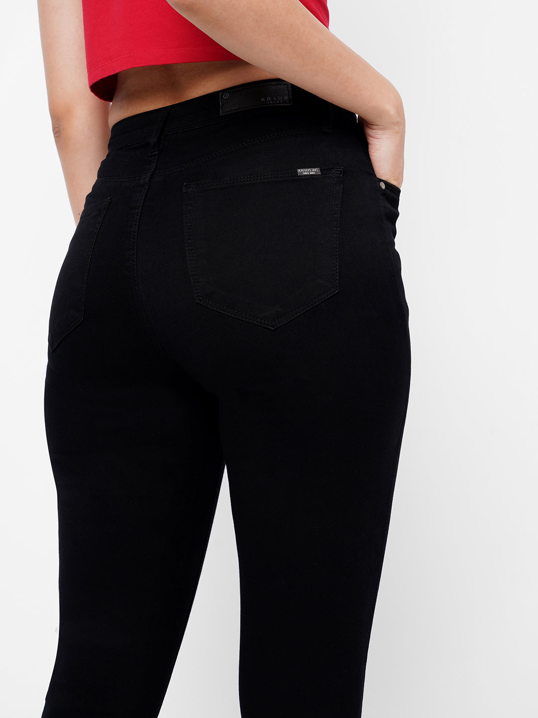 Women Black Super High-Rise Super Skinny Jeans