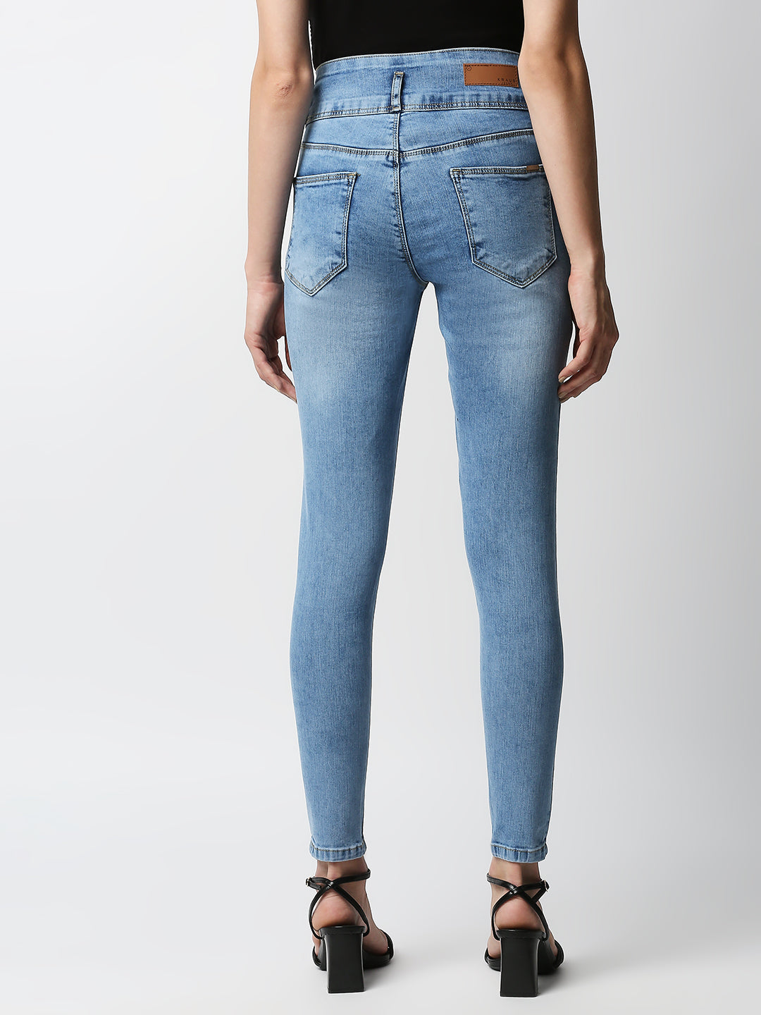 Women Blue High-Rise Skinny Jeans