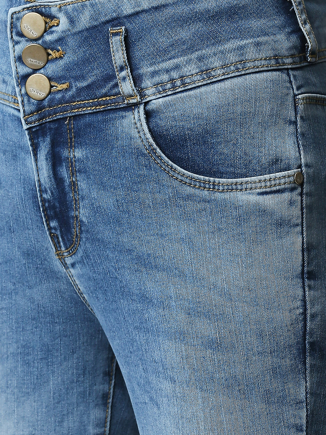 Women Blue High-Rise Skinny Jeans