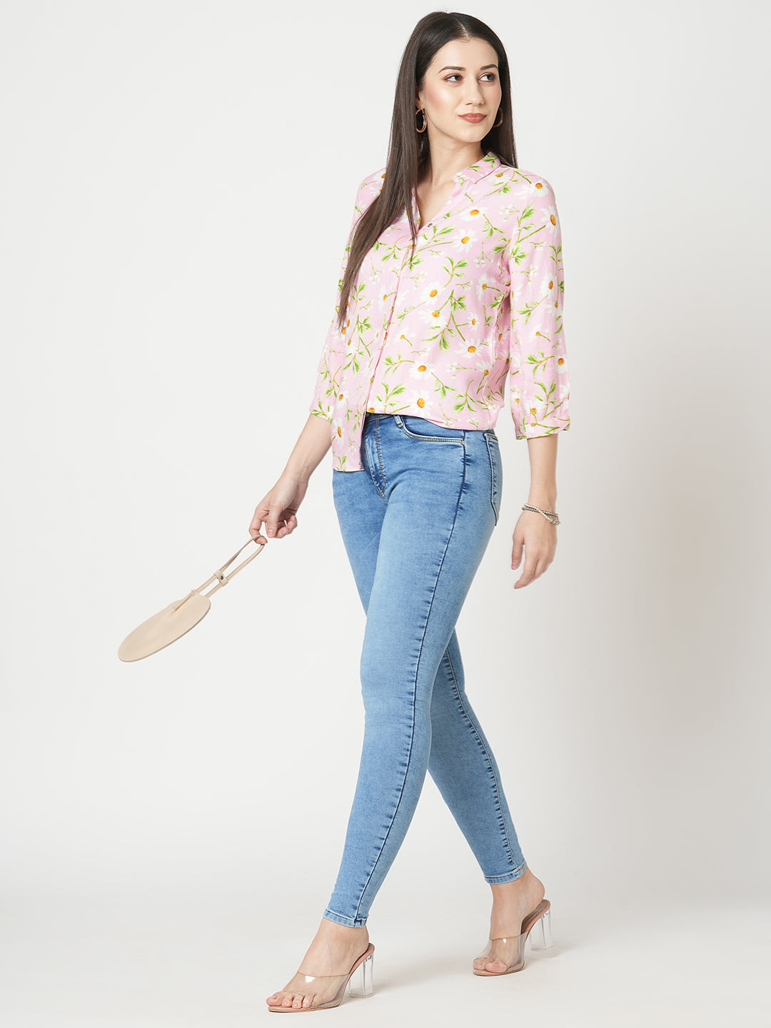 Women Blue High-Rise Skinny Jeans