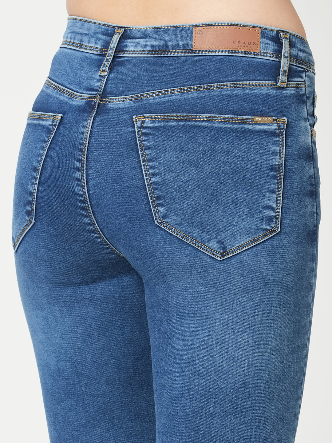 Women Light Blue High-Rise Skinny Jeans