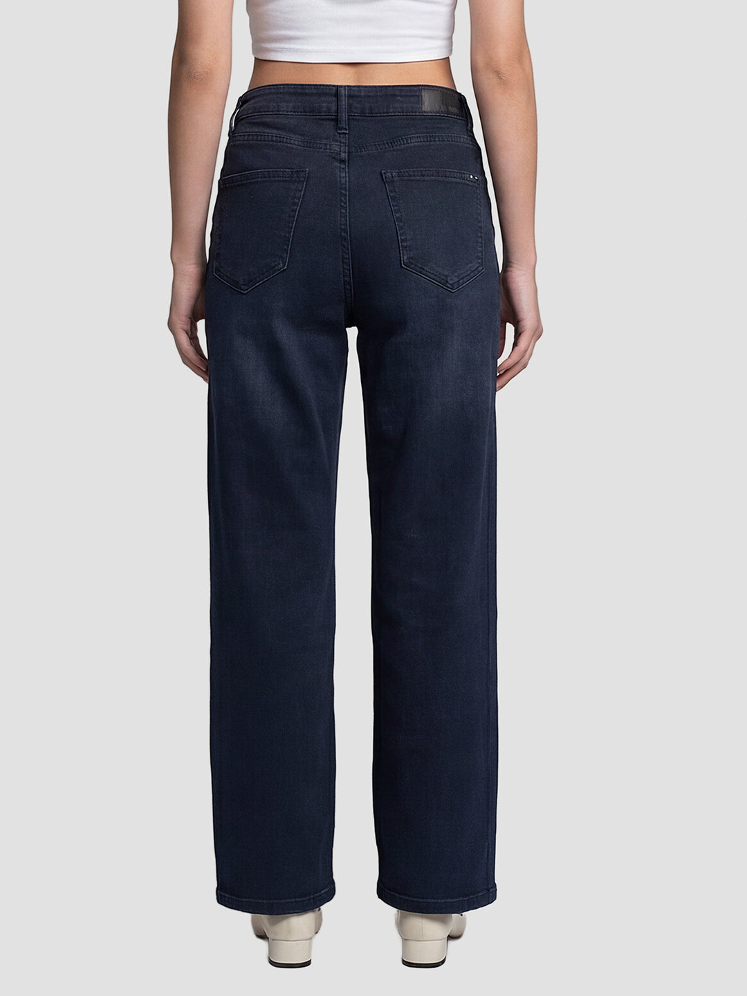 Women Indigo High-Rise Baggy Jeans