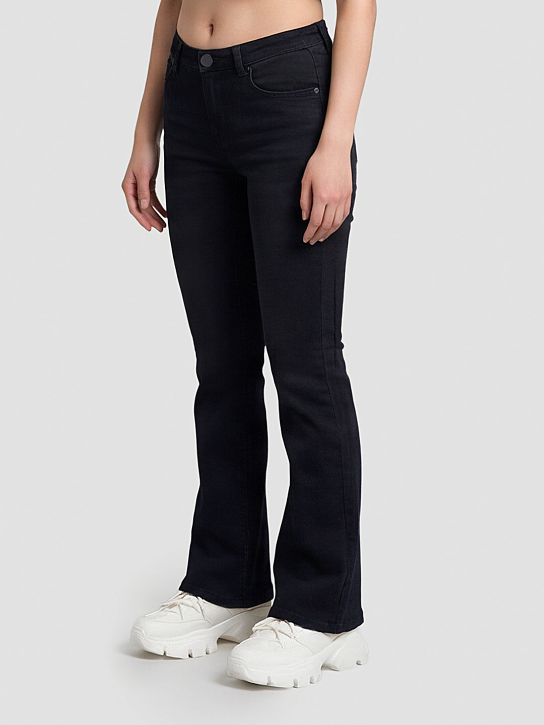 Women Indigo High-Rise Wide Leg Jeans