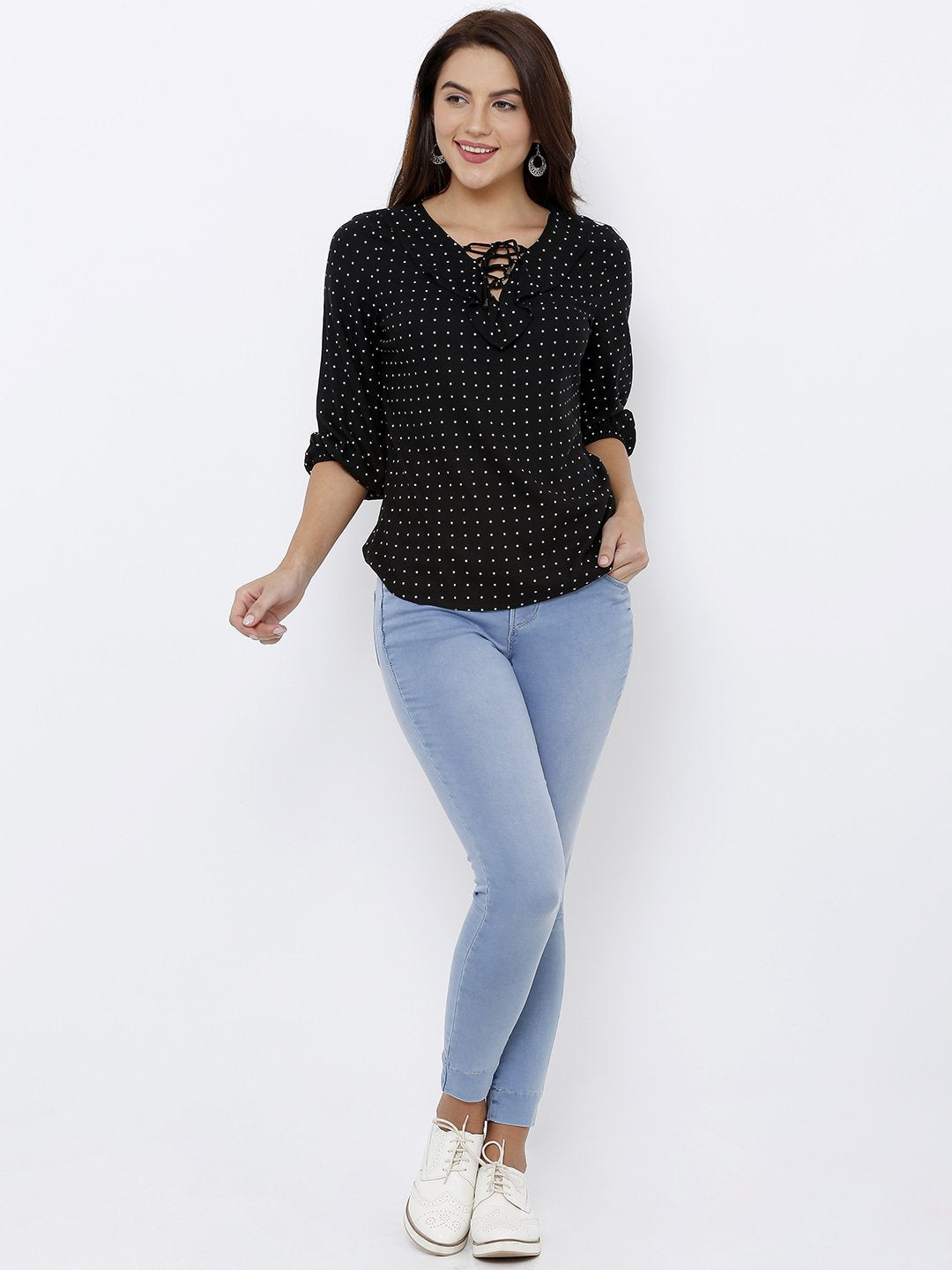 Women Light Blue Skinny Denim Leggings