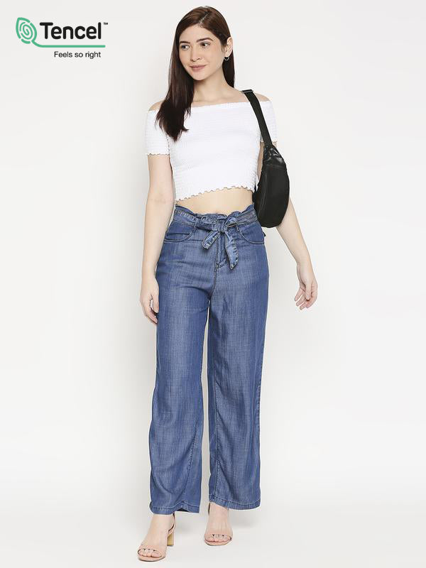 Women High-Rise Wide Leg Jeans