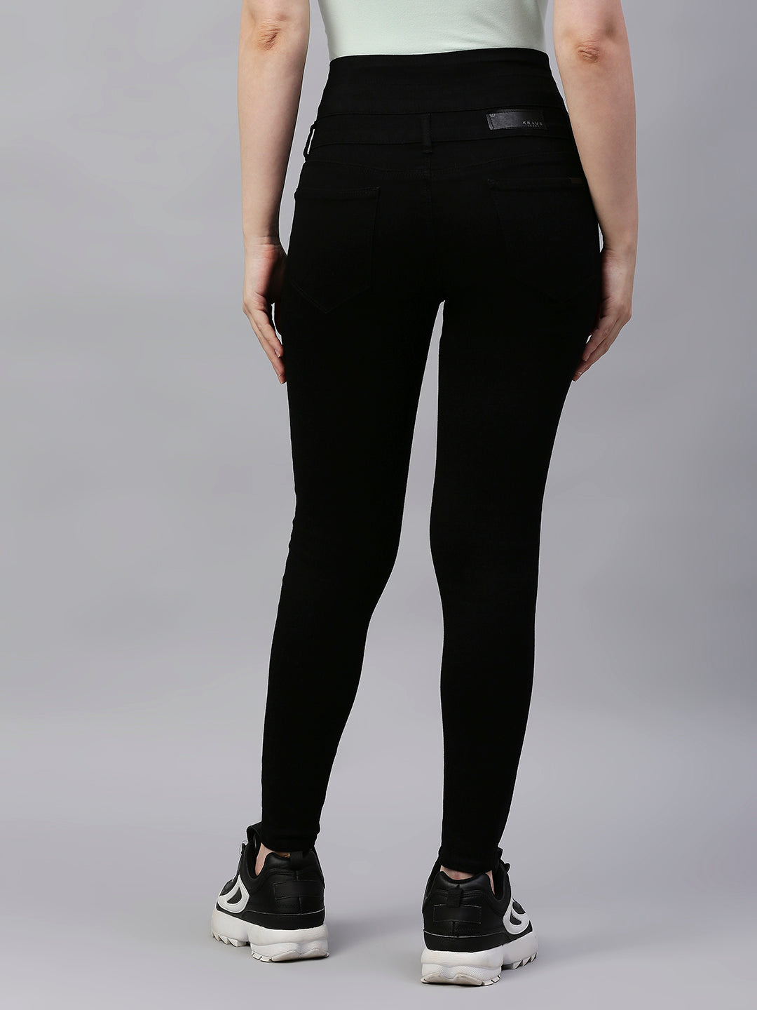 Women Black High-Rise Super Skinny Jeans