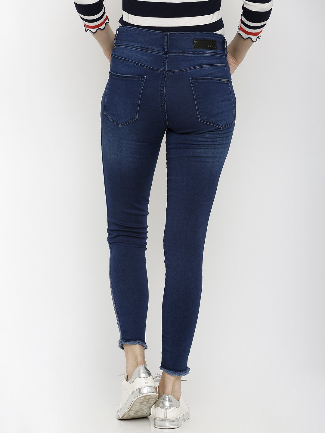 Women Dark Blue Mid-Rise Skinny Jeans
