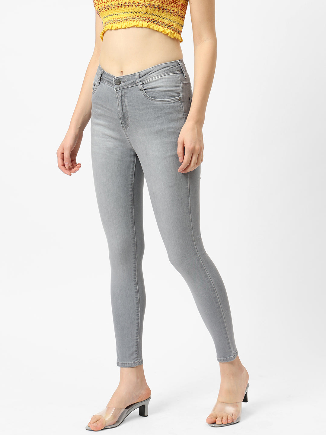 Women Mid-Rise Skinny Jeans