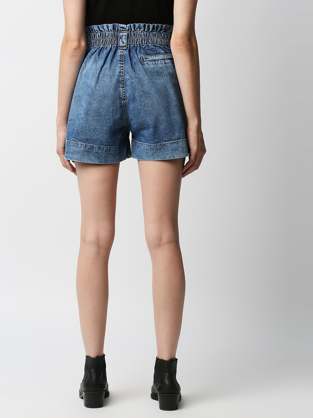 Women Blue Slim Fit Shorts